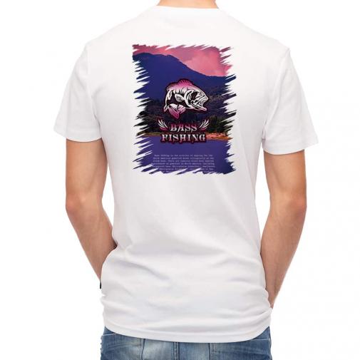 【Tシャツ】バスフィッシング　ローライダーフォント　ショッキングピンク