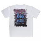 【Tシャツ】BIG FISH 壁落書き風　ブルー