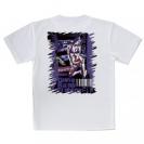 【Tシャツ】Gone Bass Fishing ローライダーポスター風　パープル