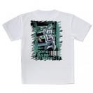 【Tシャツ】Gone Bass Fishing ローライダーポスター風　エメラルドグリーン