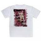 【Tシャツ】Gone Bass Fishing ローライダーポスター風　ライトレッド