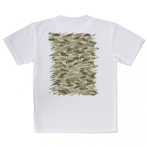 【Tシャツ】ブラックバス　迷彩柄　ベージュカラー