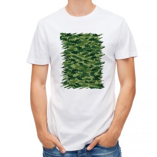 【Tシャツ】ブラックバス　迷彩柄　フォレストグリーン