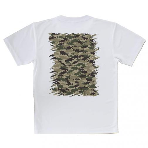 【Tシャツ】ブラックバス　迷彩柄　ブラウンカラー