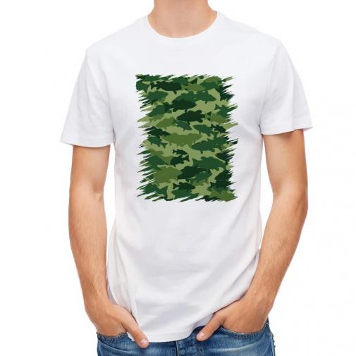 【Tシャツ】ブラックバス　迷彩大柄　フォレストグリーン