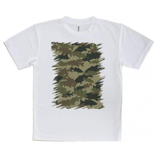 【Tシャツ】ブラックバス　迷彩大柄　アーミーカラー