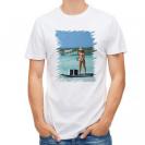 【Tシャツ】ビキニフィッシング　釣りガール