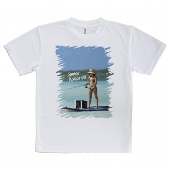 【Tシャツ】ビキニフィッシング　釣りガール