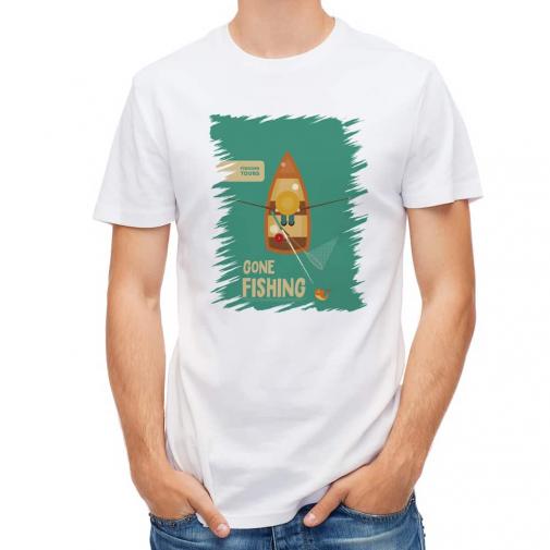 【Tシャツ】ボート釣りに行く!　GONE FISHING