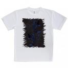 【Tシャツ】タトゥー風昇り鯉　ブルー&ブラック