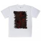 【Tシャツ】タトゥー風昇り鯉　レッド&ブラック