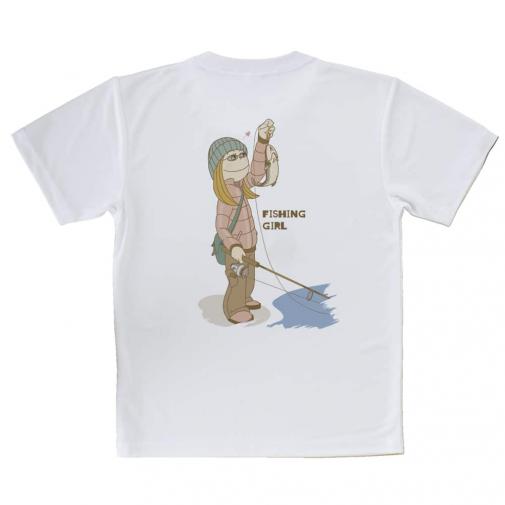 【Tシャツ】釣りガール　イラスト
