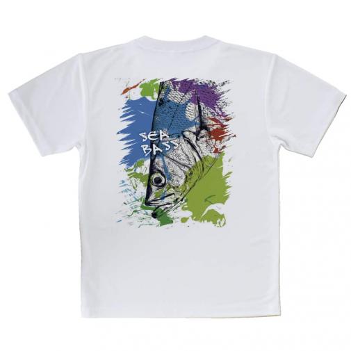 【Tシャツ】シーバス(ヒラスズキ)　ペンキペイント