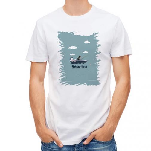 【Tシャツ】Fishing on the boat.