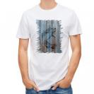 【Tシャツ】木に書かれたトラウトのイラスト