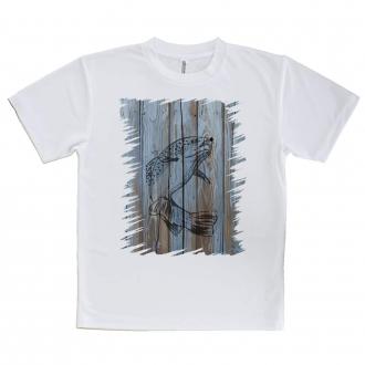 【Tシャツ】木に書かれたトラウトのイラスト