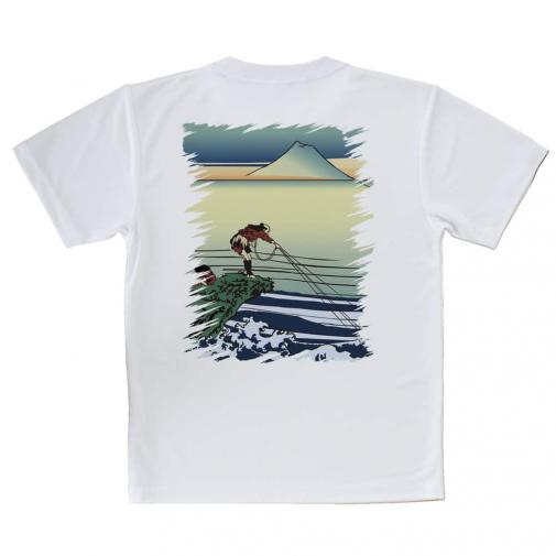 【Tシャツ】葛飾北斎　富嶽三十六景 甲州石班澤のイラスト