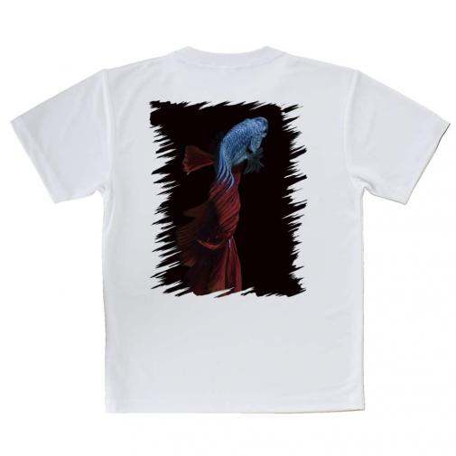 【Tシャツ】トラディショナル・ベタ　ブルー　縦