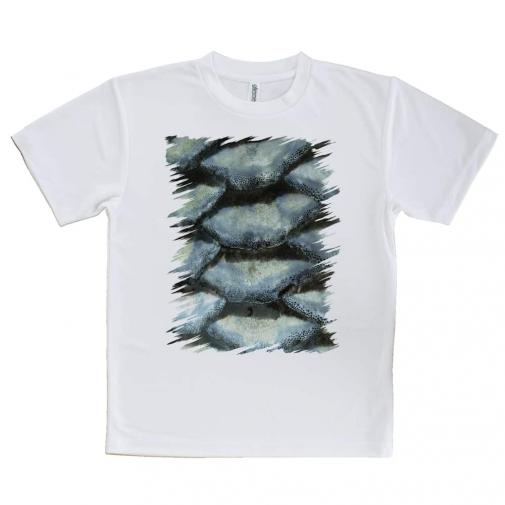 【Tシャツ】ウロコ　ブルーパール