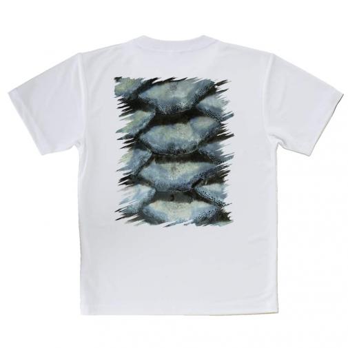 【Tシャツ】ウロコ　ブルーパール