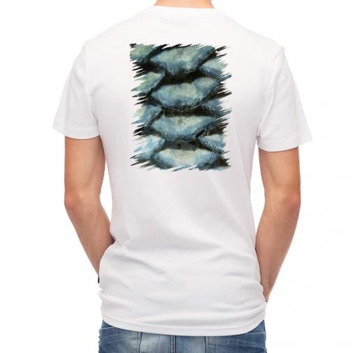 【Tシャツ】ウロコ　ブルーパール