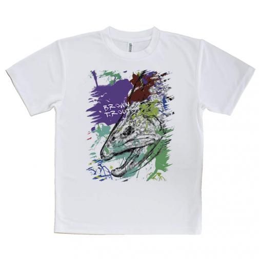 【Tシャツ】ブラウントラウト ペンキペイント