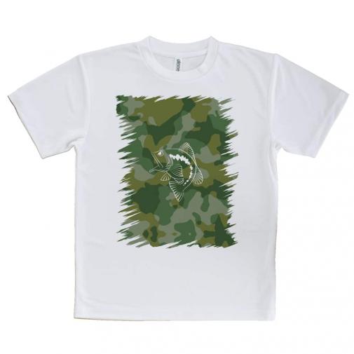 【Tシャツ】迷彩&ブラックバスのイラスト　パート1