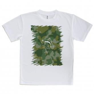 【Tシャツ】迷彩&ブラックバスのイラスト　パート1