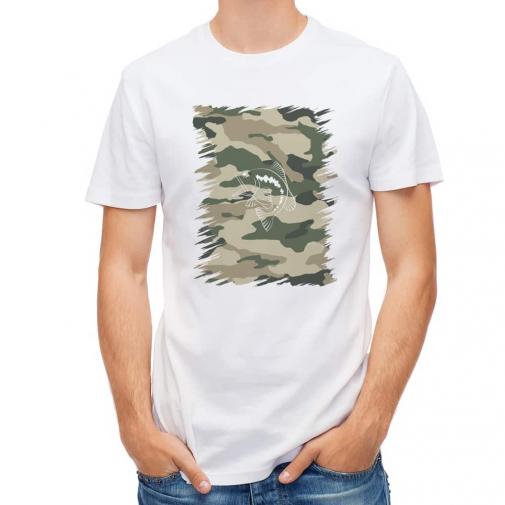 【Tシャツ】迷彩&ブラックバスのイラスト　パート2