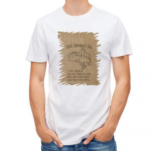 【Tシャツ】釣具店に行くための大嘘