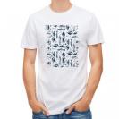 【Tシャツ】トラウトのシームレスパターン