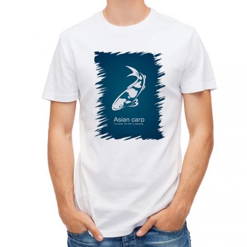 【Tシャツ】錦鯉(アジアン　カープ)　ブルー
