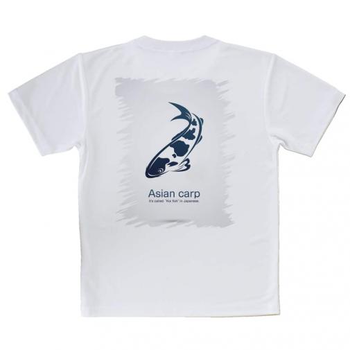 【Tシャツ】錦鯉(アジアン　カープ)　ホワイト