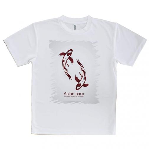 【Tシャツ】錦鯉　紅白　Koi Fish　ホワイト