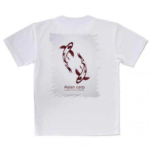 【Tシャツ】錦鯉　紅白　Koi Fish　ホワイト