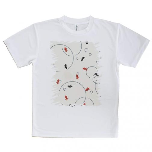 【Tシャツ】金魚　シームレスパターン