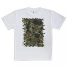 【Tシャツ】墨跡　迷彩大柄　アーミーカラー