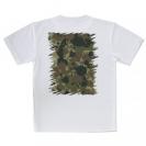【Tシャツ】墨跡　迷彩大柄　アーミーカラー