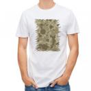 【Tシャツ】墨跡　迷彩大柄　ベージュカラー