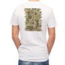 【Tシャツ】墨跡　迷彩大柄　ベージュカラー