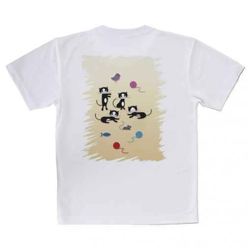 【Tシャツ】白黒猫の日常