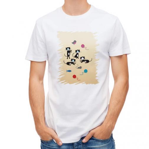 【Tシャツ】白黒猫の日常