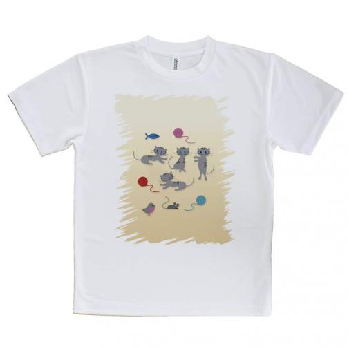 【Tシャツ】グレーキャットの日常