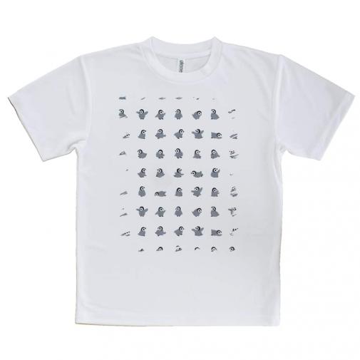 【Tシャツ】かわいいペンギンのシームレスパターン