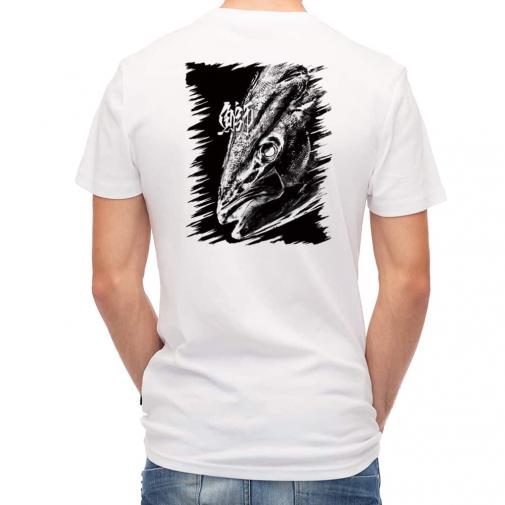 【Tシャツ】鰤(ブリ)　墨絵風　黒