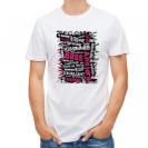 【Tシャツ】BASS テキストデザイン　ショッキングピンク