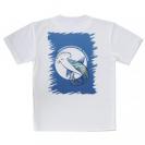 【Tシャツ】ハンマーヘッドシャーク　トロピカル風