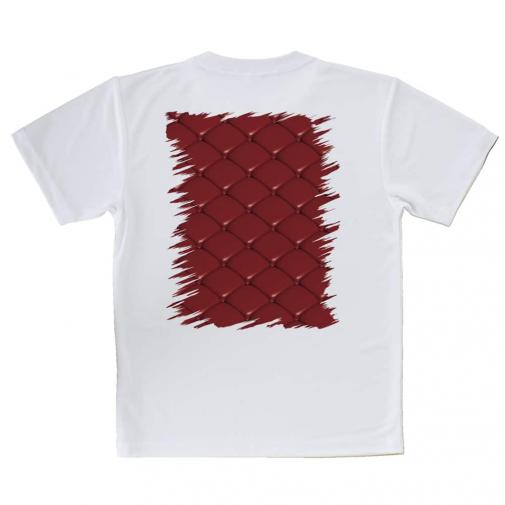 【Tシャツ】立体キューブ　レッド