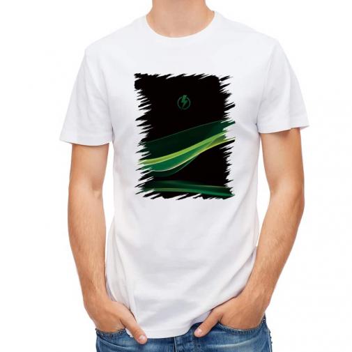 【Tシャツ】ファイヤー充電!　グリーン