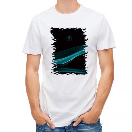 【Tシャツ】ファイヤー充電!　ブルー